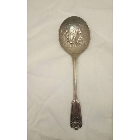 Vintage Sheffield England ,  William Adams serving spoon silver plated - Picture 1 of 6